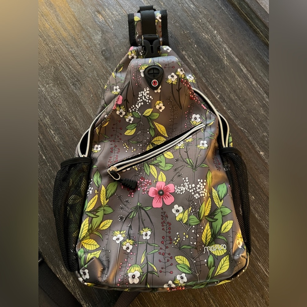 Floral over the shoulder bag